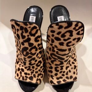 Steve Madden Leopard Print Mules